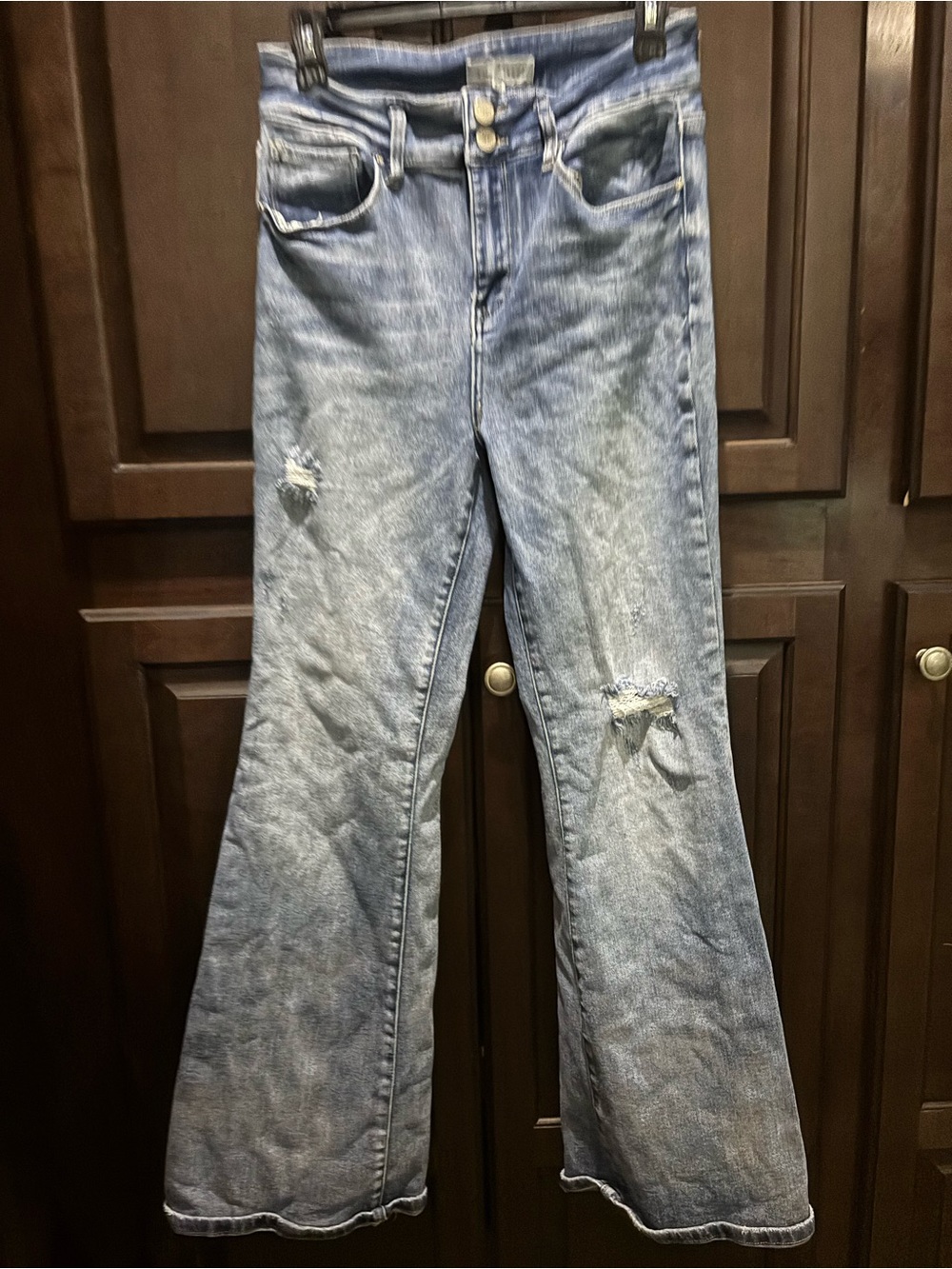 Distressed Light Blue Women's Jeans - Brand risen jeans